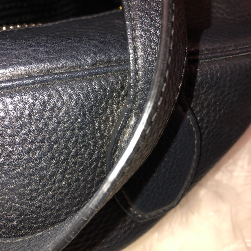 PRADA Blk Leather Bauletto Bag Pre-Loved Gorgeous - Picture 4 of 8